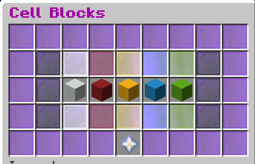 Cell Blocks GUI showing five color-coded security tiers: White (Low), Red (Medium), Gold (High), Cyan (Max Security), and Lime (VIP)