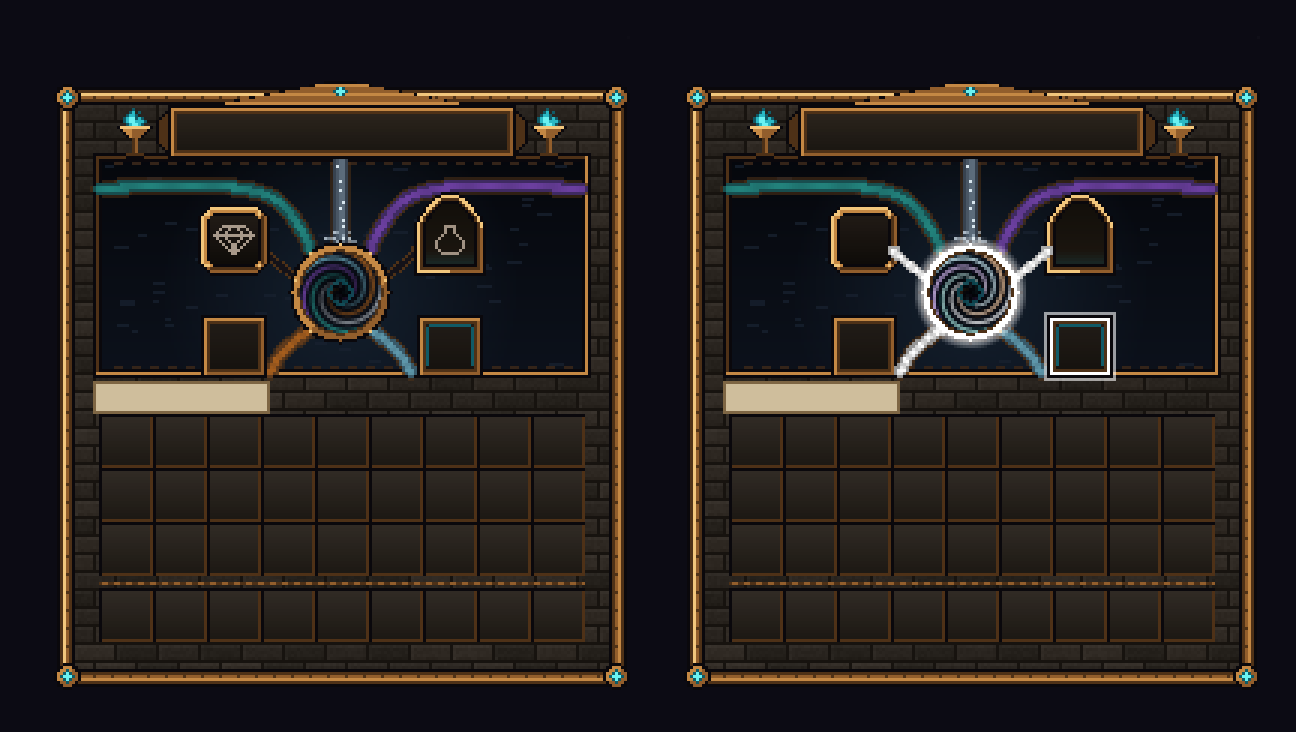 The Confluence altar menu